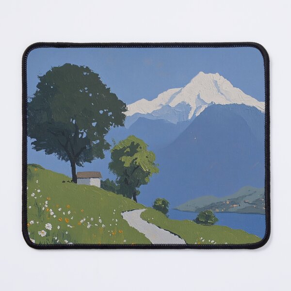 Item preview, Nepal landscape | Post-impressionist painting style designed and sold by ComicsFactory.