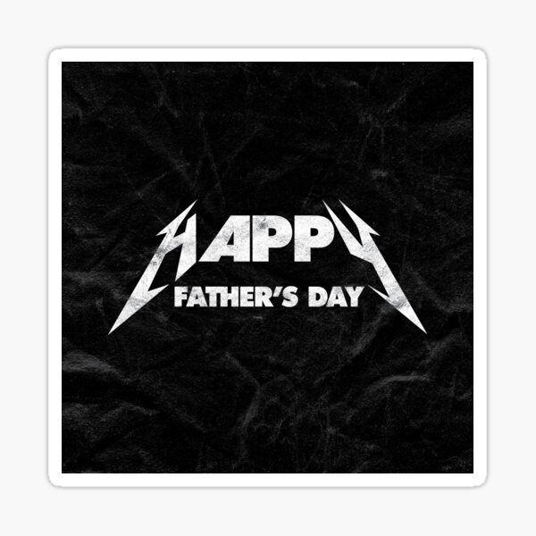 Item preview, Happy Father's Day – Metallica-Inspired Heavy Metal Typography Card Design designed and sold by Rodney's Marketplace.