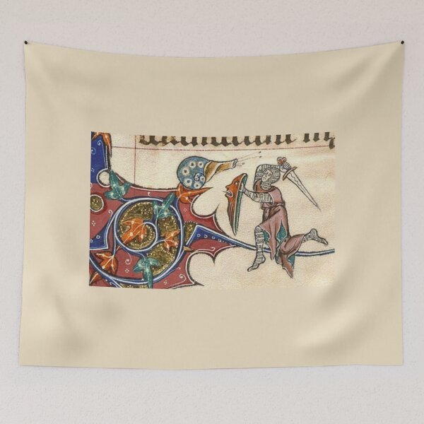 Item preview, "Be on Your Guard, Ferocious Snail", medieval painting, 6th century AD designed and sold by PatronesKawai.
