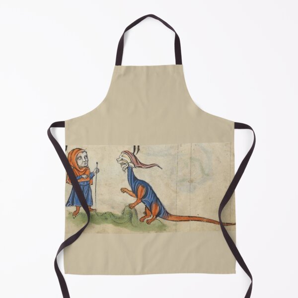 Item preview, "The Dwarf and the Creature", medieval painting, 7th century AD designed and sold by PatronesKawai.