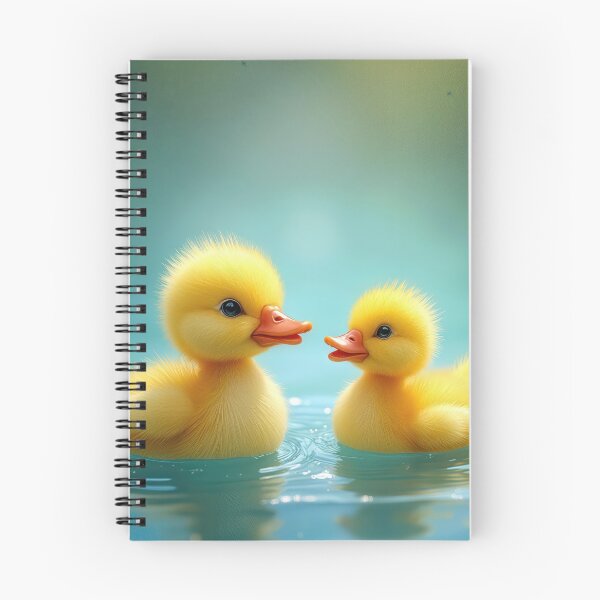 Item preview, Yellow Ducklings Swimming On Blue Water designed and sold by Maria Dryfhout.