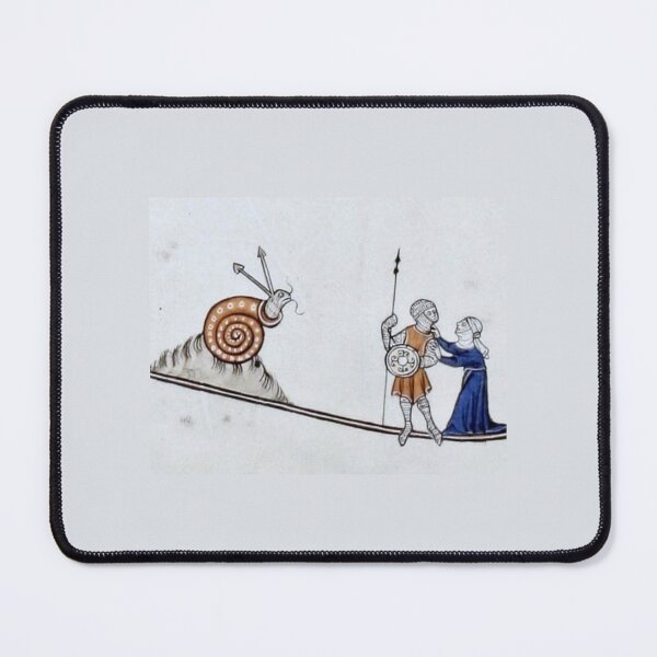 Item preview, "Antonio, stop messing around with the snail", medieval painting, 11th century AD designed and sold by PatronesKawai.