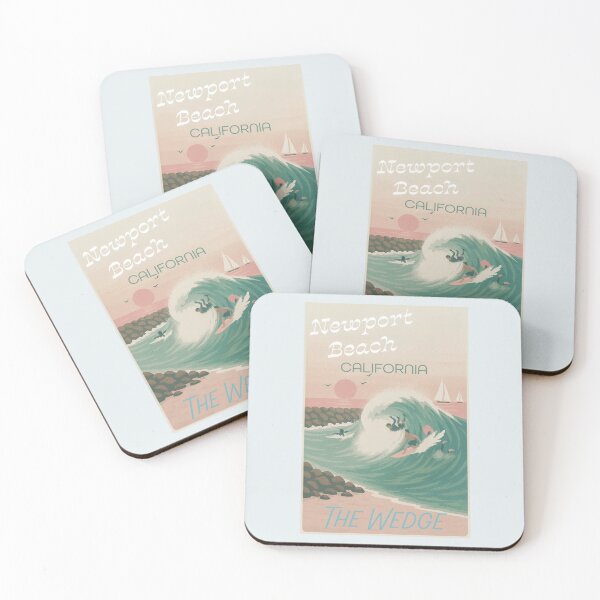 Item preview, The Wedge (Newport Beach) designed and sold by RetroCoastalArt.