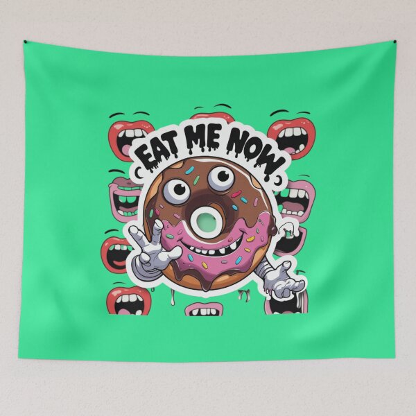 Item preview, wacky Donut fan  designed and sold by Graphichop.