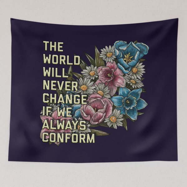 Item preview, The World Needs Change Daffodil And Tulips designed and sold by Art by Veya.
