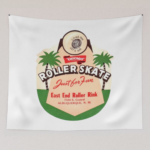 Item preview, East End Roller Rink Albuquerque New Mexico Roller Skating Rink Sticker Decal Design 2 designed and sold by tislord.