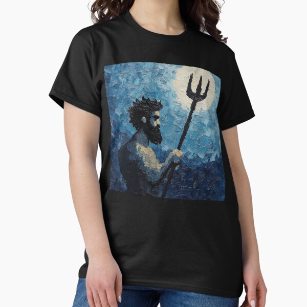 Vista previa del artículo con la obra «Neptuno | Estilo de pintura postimpresionista», diseñado y vendido por ComicsFactory.