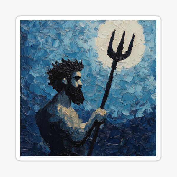 Item preview, Neptune | Post-impressionist painting style designed and sold by ComicsFactory.