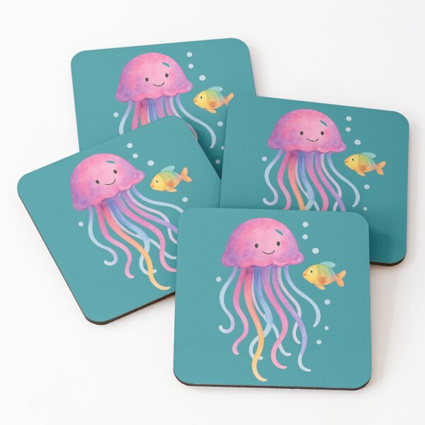 Item preview,  Happy Jellyfish and Rainbow Fish Friends designed and sold by IraBum.