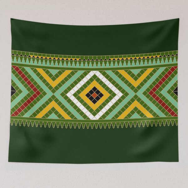 Item preview, Retro Amazigh Mosaic Ribbon Pattern - 2 designed and sold by Tarjiart.