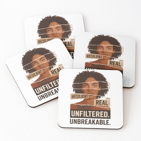 Item preview, Resilient Real Unfiltered Unbreakable – Empowerment Art designed and sold by ArtbyCrystal.