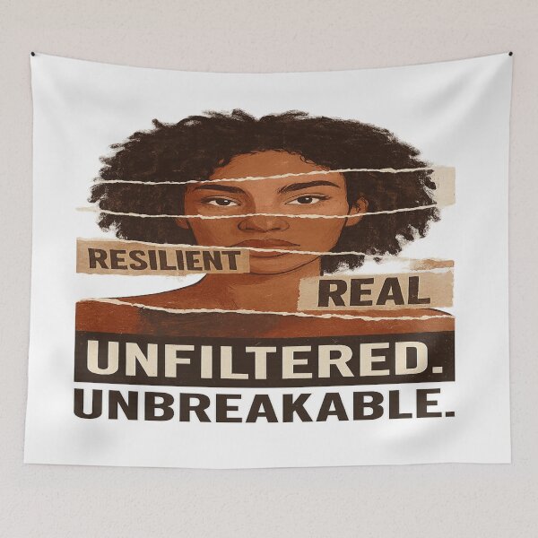 Item preview, Resilient Real Unfiltered Unbreakable – Empowerment Art designed and sold by ArtbyCrystal.