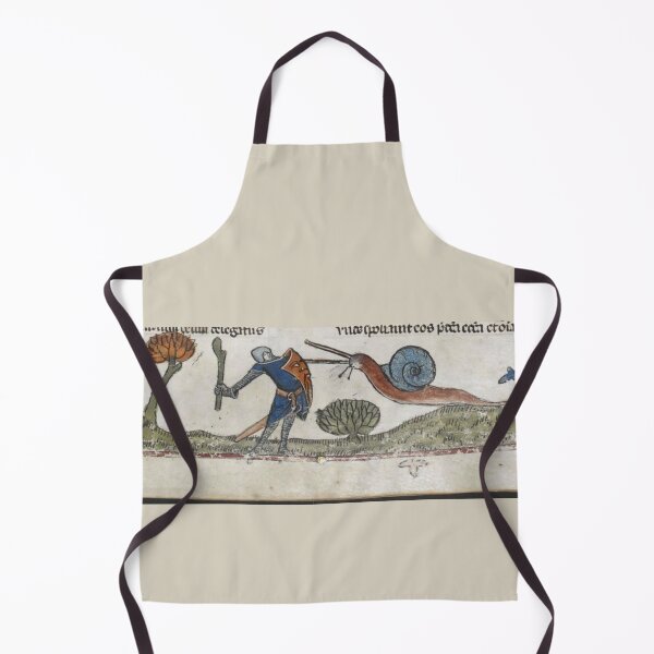 Item preview, "The Snail's Fight Against the Knight", medieval painting, 4th century AD designed and sold by PatronesKawai.