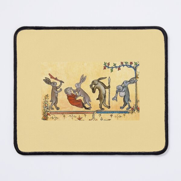 Item preview, "The Brotherhood of the Sly Rabbits", medieval painting, 11th century AD designed and sold by PatronesKawai.