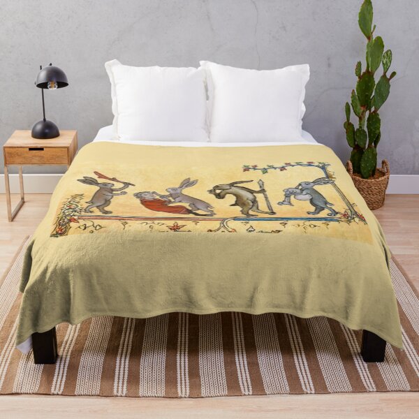 Item preview, "The Brotherhood of the Sly Rabbits", medieval painting, 11th century AD designed and sold by PatronesKawai.