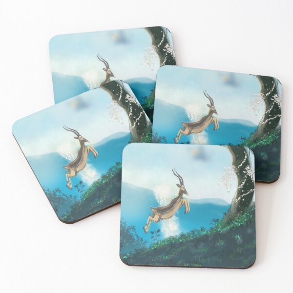 Item preview, Gazelle leaping designed and sold by Evelynejoyofart.