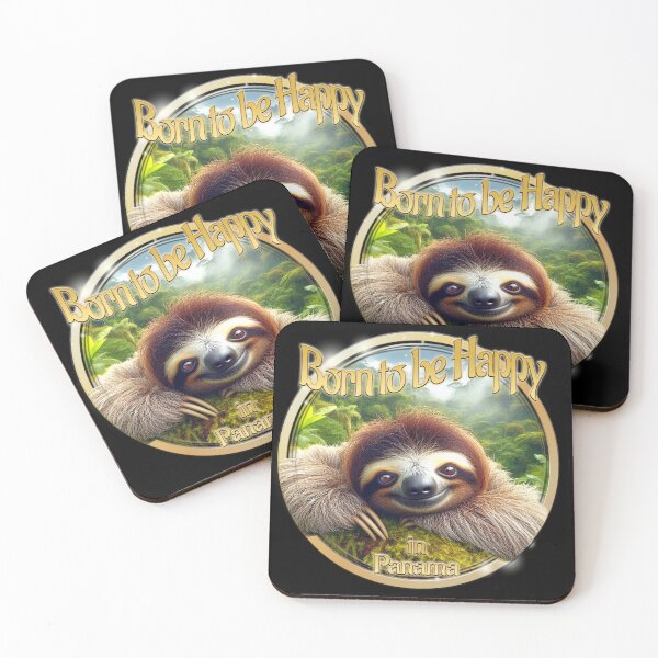 Item preview, Born to be happy sloth in Panama designed and sold by PTY4u.