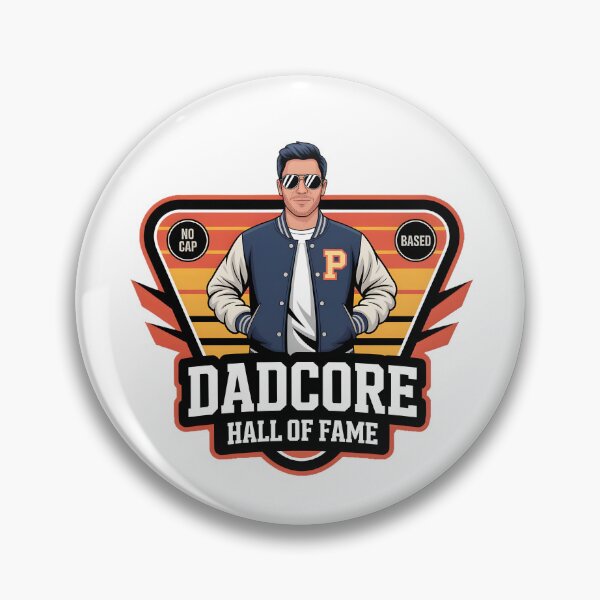 Artikelvorschau, Dadcore Hall of Fame | Retro Varsity Vatertag Digitale Kunst | Keine Kappe, basierend auf Dad Print 2025 entworfen und verkauft von AnnDesignStudio.