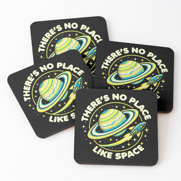 Item preview, There’s No Place Like Space – Retro Saturn and Rocket Galaxy Design designed and sold by Victor Shadehorn.