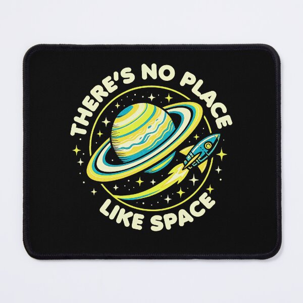 Item preview, There’s No Place Like Space – Retro Saturn and Rocket Galaxy Design designed and sold by Victor Shadehorn.