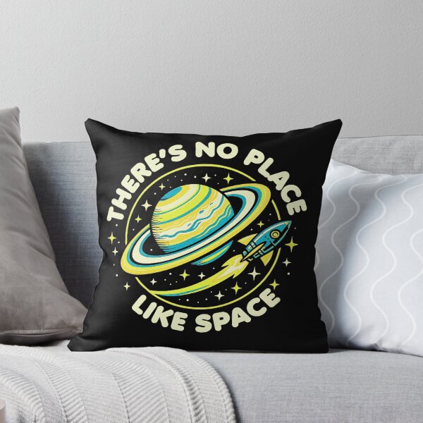 Item preview, There’s No Place Like Space – Retro Saturn and Rocket Galaxy Design designed and sold by Victor Shadehorn.
