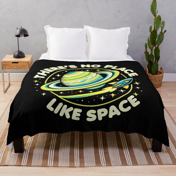 Item preview, There’s No Place Like Space – Retro Saturn and Rocket Galaxy Design designed and sold by Victor Shadehorn.