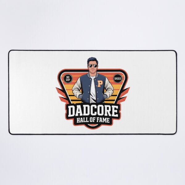 Item preview, Dadcore Hall of Fame | Retro Varsity Father’s Day Digital Art | No Cap, Based Dad Print 2025 designed and sold by AnnDesignStudio.