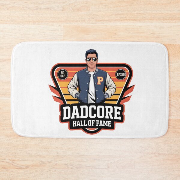Item preview, Dadcore Hall of Fame | Retro Varsity Father’s Day Digital Art | No Cap, Based Dad Print 2025 designed and sold by AnnDesignStudio.