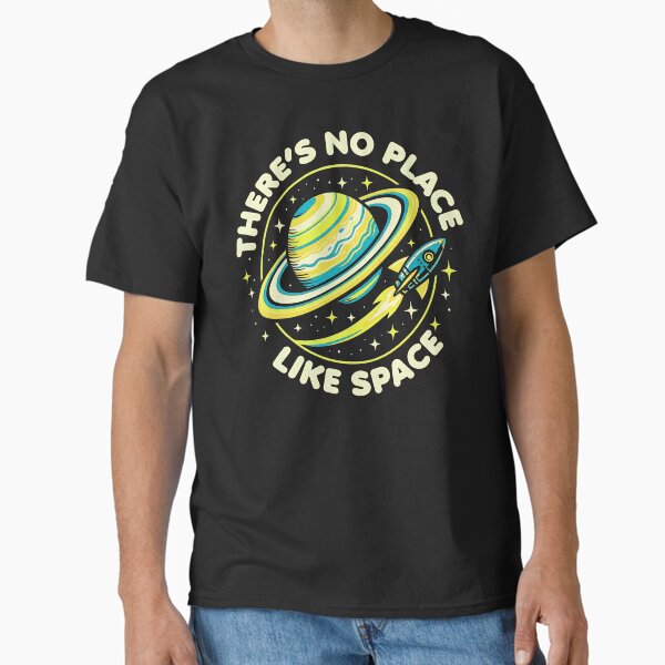 Item preview, There’s No Place Like Space – Retro Saturn and Rocket Galaxy Design designed and sold by Victor Shadehorn.