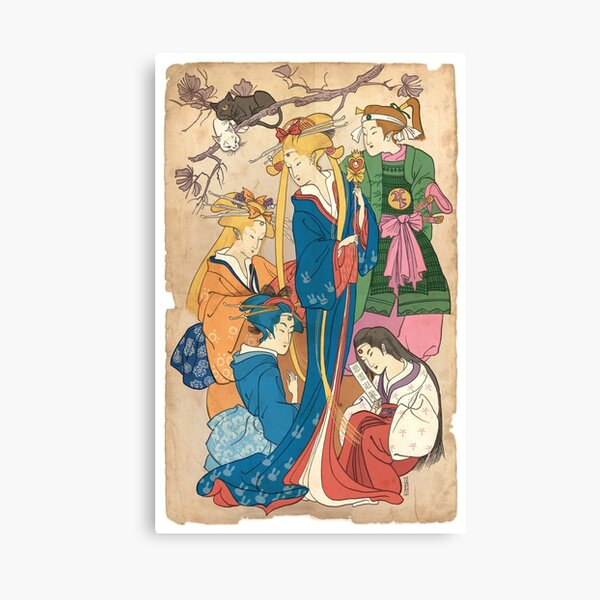 Sailor Moon Ukiyo E Canvas Print