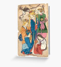 Sailor Moon Ukiyo E Greeting Card
