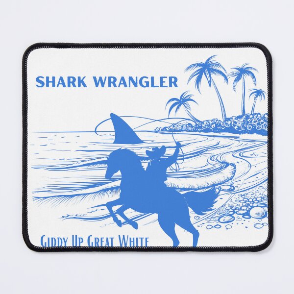 Item preview, Shark Wrangler, Giddy up great white designed and sold by joyfulfeatures.