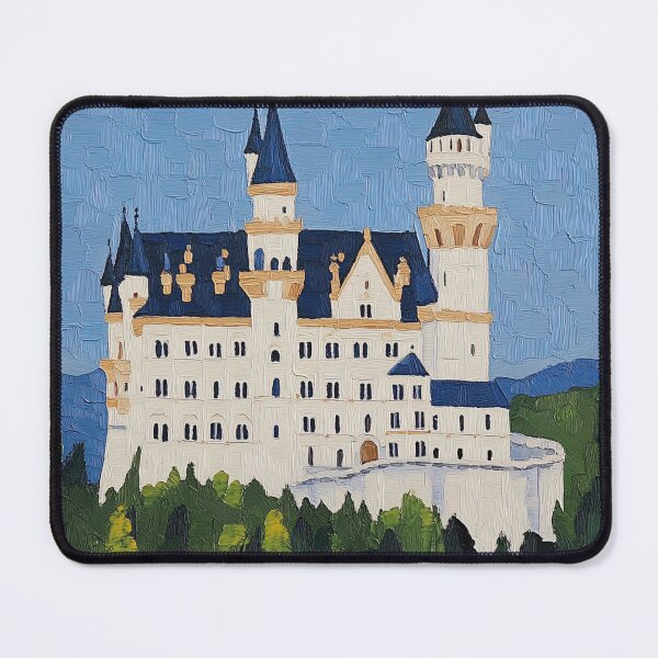 Item preview, Neuschwanstein Castle | Post-impressionist painting style designed and sold by ComicsFactory.