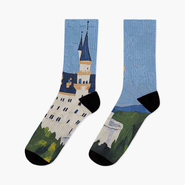 Item preview, Neuschwanstein Castle | Post-impressionist painting style designed and sold by ComicsFactory.