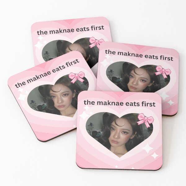 Item preview, Kpop Aespa NingNing Funny Maknae Eats First Kpop Meme designed and sold by StarBunnyDesign.