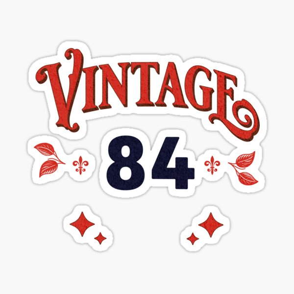 Aperçu de l'œuvre logo vintage 1984 créée et vendue par CREATINGMAD.