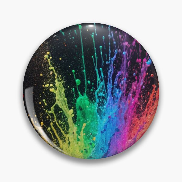 Item preview, Neon Paint Splashes Abstract — Vibrant Color Explosion Art designed and sold by ArtiQreate.