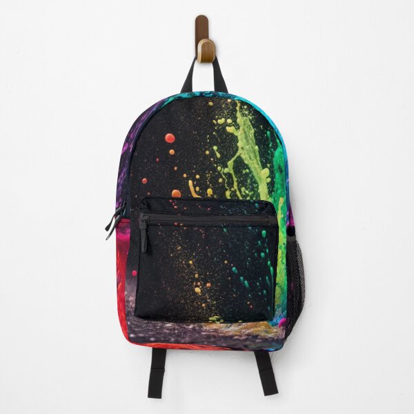 Item preview, Neon Paint Splashes Abstract — Vibrant Color Explosion Art designed and sold by ArtiQreate.