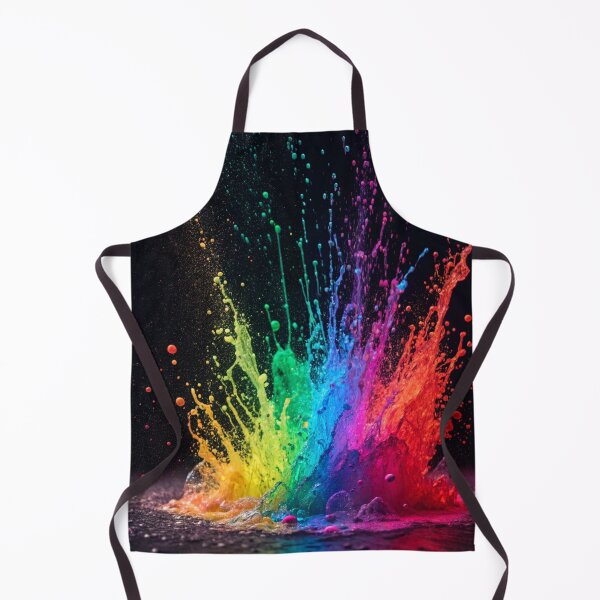 Item preview, Neon Paint Splashes Abstract — Vibrant Color Explosion Art designed and sold by ArtiQreate.