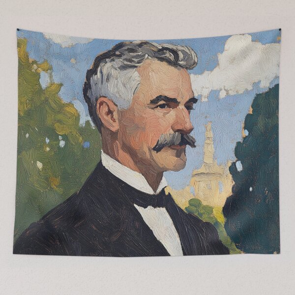 Item preview, Neville Chamberlain | Post-impressionist painting style designed and sold by ComicsFactory.