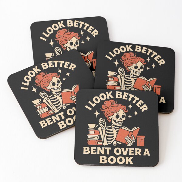 Item preview, I Look Better Bent Over a Book – Funny Skeleton Reader Pun Design designed and sold by Victor Shadehorn.
