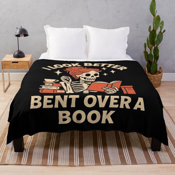 Item preview, I Look Better Bent Over a Book – Funny Skeleton Reader Pun Design designed and sold by Victor Shadehorn.