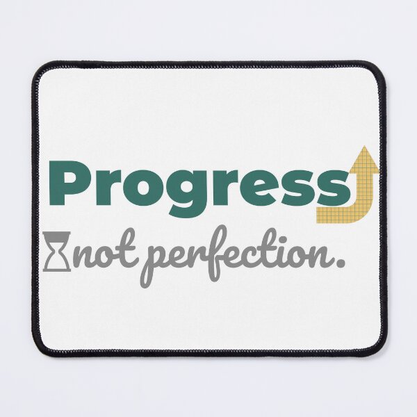 Item preview, Progress Not Perfection Inspirational Quote Art designed and sold by AlbCraft.