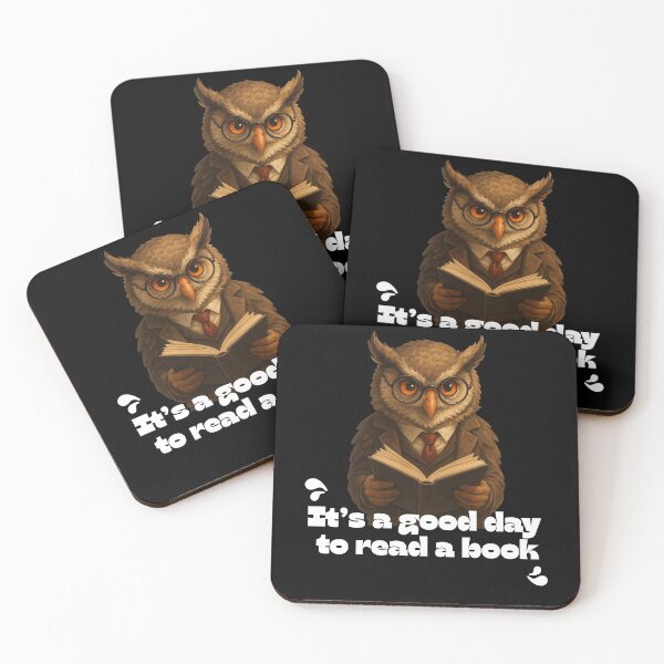 Item preview, “It’s a Good Day to Read a Book” – Cozy Reading Owl Shirt for Book Lovers designed and sold by ebada-art.