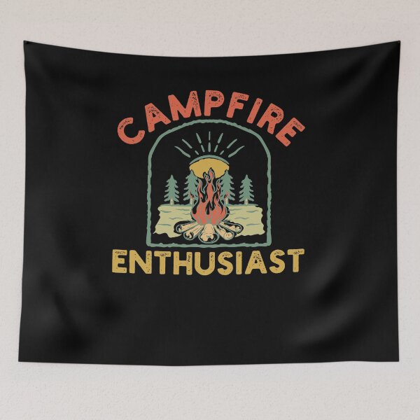 Item preview, Retro Campfire Enthusiast Campfire Funny Camping vintage designed and sold by snowry.