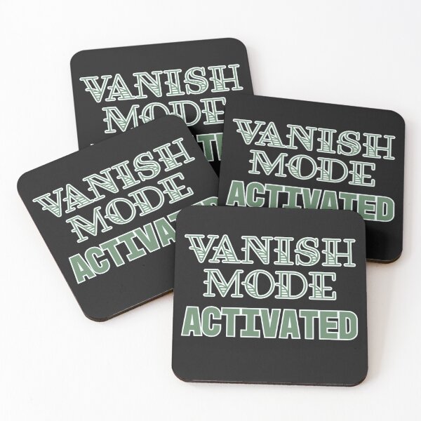 Item preview, Vanish Mode Activated Text Art Design designed and sold by PureGoldDesigns.
