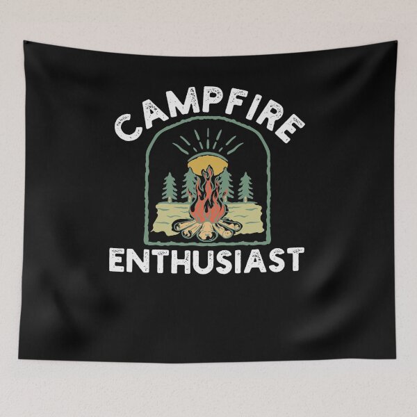Item preview, Campfire Enthusiast Campfire Funny Camping humor vintage designed and sold by snowry.