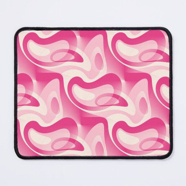 Item preview, 60's Mod Paisley Abstract In Blush Pink, Raspberry and Cream  designed and sold by MellowCat.