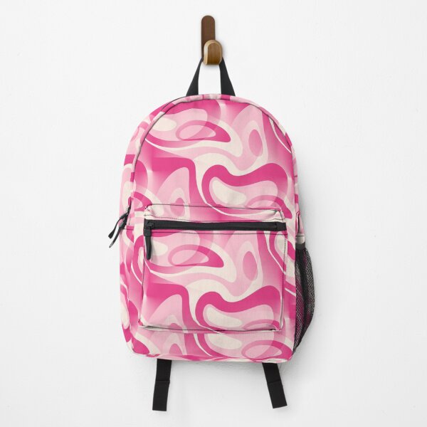 Item preview, 60's Mod Paisley Abstract In Blush Pink, Raspberry and Cream designed and sold by MellowCat.