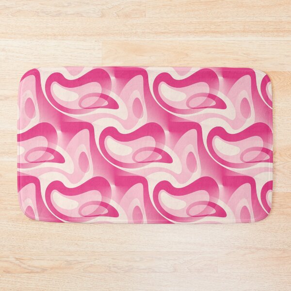 Item preview, 60's Mod Paisley Abstract In Blush Pink, Raspberry and Cream  designed and sold by MellowCat.